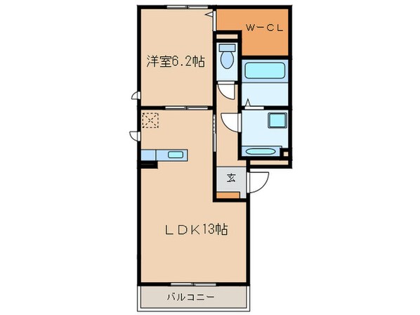 フェリーチェⅡの物件間取画像